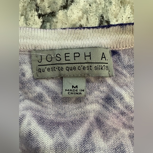 Elegant Blue Patterned Women's size medium button-down sweater cardigan - Picture 5 of 7